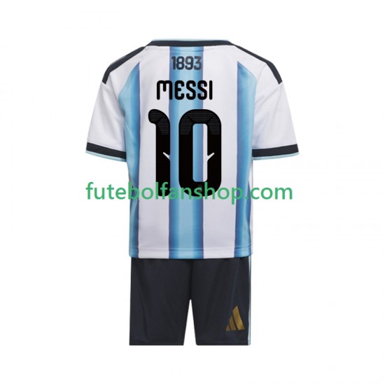 Camisola Principal Seleção Argentina Lionel Messi 10 World Cup 2026 Manga Curta ,Criança
