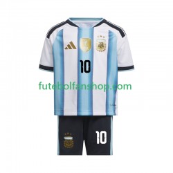 Camisola Principal Seleção Argentina Lionel Messi 10 World Cup 2026 Manga Curta ,Criança