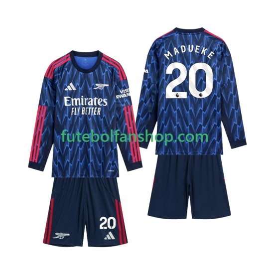 Camisola Alternativo Arsenal Madueke 20 Época 2025/2026 Manga Comprida ,Criança