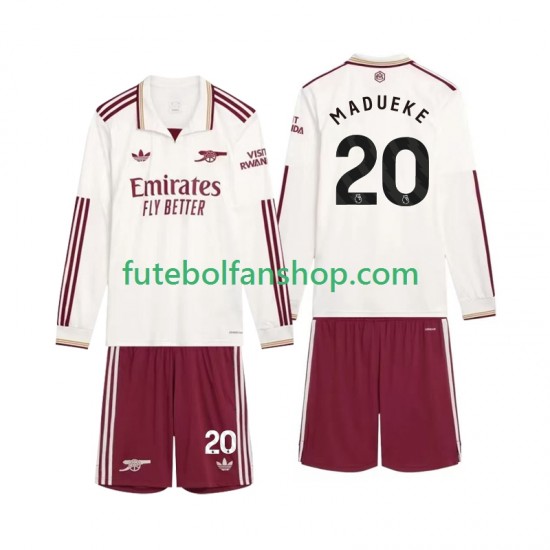Camisola Alternativa (2ª) Arsenal Madueke 20 Época 2025/2026 Manga Comprida ,Criança