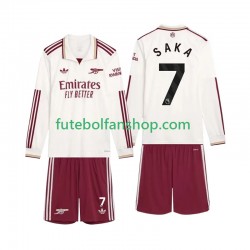 Camisola Alternativa (2ª) Arsenal Saka 7 Época 2025/2026 Manga Comprida ,Criança