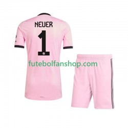 Camisola Alternativa (2ª) Guarda-redes Bayern de Munique Manuel Neuer 1 UCL Época 2025/2026 Manga Curta ,Criança