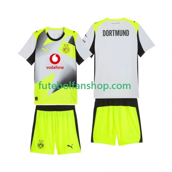 Camisola Alternativo Borussia Dortmund Época 2025/2026 Manga Curta ,Criança