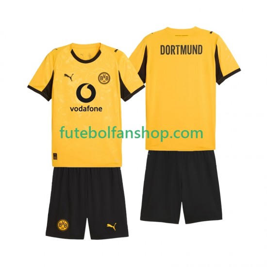 Camisola Principal Borussia Dortmund Cup Época 2025/2026 Manga Curta ,Criança