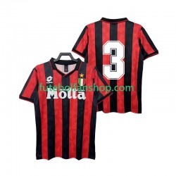 Camisola Principal AC Milan 3 Retro 1993 1994 Manga Curta ,Homem