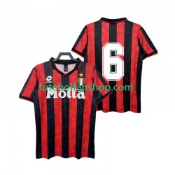 Camisola Principal AC Milan 6 Retro 1993 1994 Manga Curta ,Homem