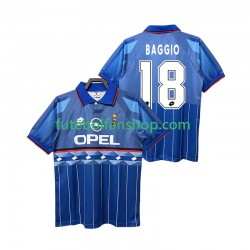 Camisola Alternativo AC Milan BAGGIO 18 Retro 1995 1996 Manga Curta ,Homem
