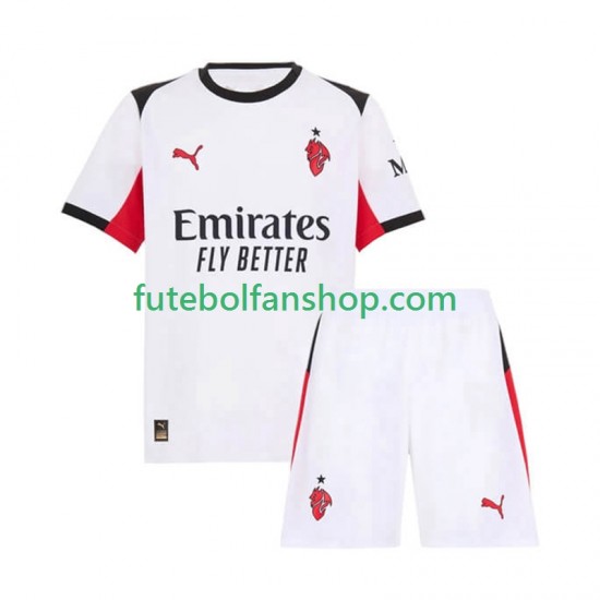 Camisola Alternativo AC Milan Época 2025/2026 Manga Curta ,Criança