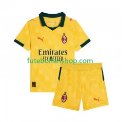 Camisola Alternativa (2ª) AC Milan Época 2025/2026 Manga Curta ,Criança
