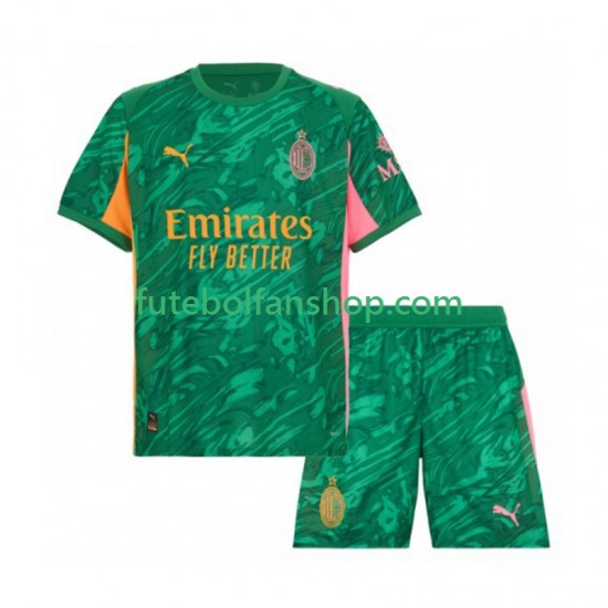 Camisola Alternativo Guarda-redes AC Milan Época 2025/2026 Manga Curta ,Criança Camisola Alternativo Guarda-redes AC Milan Época 2025/2026 Manga Curta ,Criança