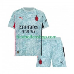 Camisola Principal Guarda-redes AC Milan Época 2025/2026 Manga Curta ,Criança