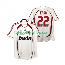 Camisola Alternativo AC Milan KAKA 22 Retro 2006 2007 Manga Curta ,Homem