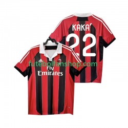 Camisola Principal AC Milan KAKA 22 Retro 2012 2013 Manga Curta ,Homem