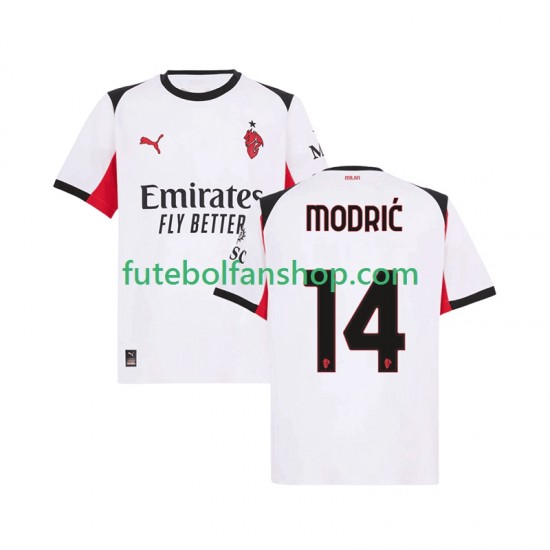 Camisola Alternativo AC Milan Luka Modric 14 Época 2025/2026 Manga Curta ,Homem Camisola Alternativo AC Milan Luka Modric 14 Época 2025/2026 Manga Curta ,Homem