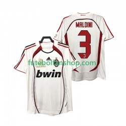 Camisola Alternativo AC Milan MALDINI 3 Retro 2006 2007 Manga Curta ,Homem