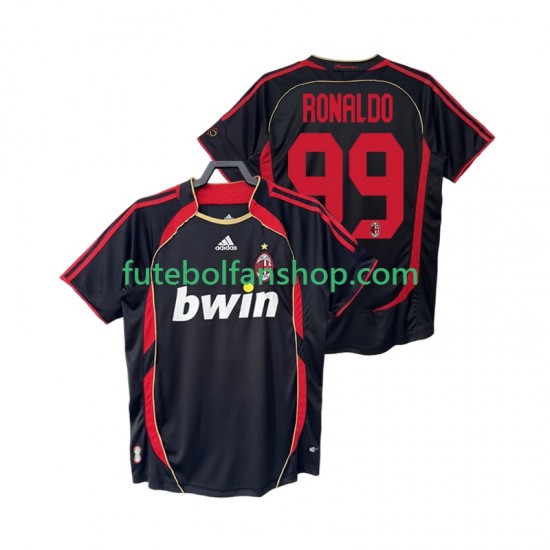 Camisola Alternativa (2ª) AC Milan RONALDO 99 Retro 2006 2007 Manga Curta ,Homem Camisola Alternativa (2ª) AC Milan RONALDO 99 Retro 2006 2007 Manga Curta ,Homem
