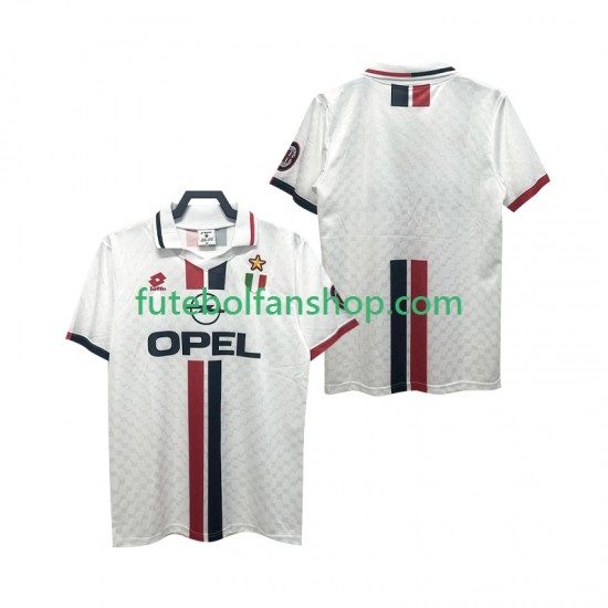 Camisola Alternativo AC Milan Retro 1996 1997 Manga Curta ,Homem