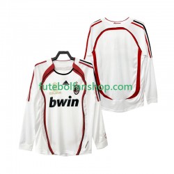 Camisola Alternativo AC Milan Retro 2006 2007 Manga Comprida ,Homem