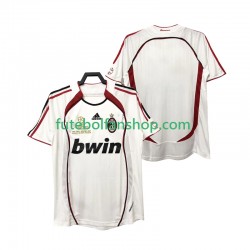 Camisola Alternativo AC Milan Retro 2006 2007 Manga Curta ,Homem