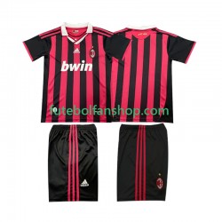 Camisola Principal AC Milan Retro 2009 2010 Manga Curta ,Criança