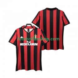 Camisola Principal AC Milan Retro 1988 1989 Manga Curta ,Homem