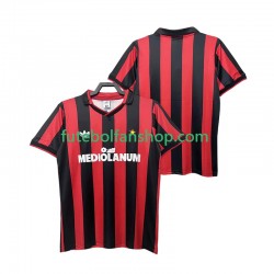Camisola Principal AC Milan Retro 1990 1991 Manga Curta ,Homem