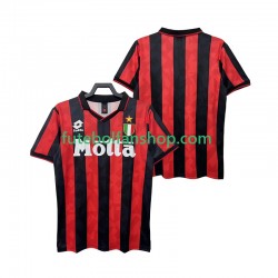 Camisola Principal AC Milan Retro 1993 1994 Manga Curta ,Homem