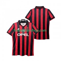 Camisola Principal AC Milan Retro 1995 1996 Manga Curta ,Homem