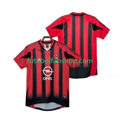 Camisola Principal AC Milan Retro 2004 2005 Manga Curta ,Homem