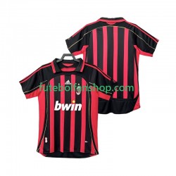 Camisola Principal AC Milan Retro 2006 2007 Manga Curta ,Homem