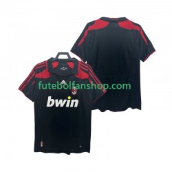 Camisola Alternativa (2ª) AC Milan Retro 2007 2008 Manga Curta ,Homem