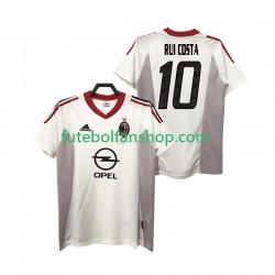 Camisola Alternativo AC Milan rui costa 10 Retro 2004 2005 Manga Curta ,Homem