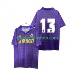 Camisola Principal ACF Fiorentina 13 Retro 1989 1990 Manga Curta ,Homem