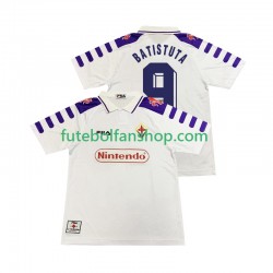 Camisola Alternativo ACF Fiorentina BASTUTA 9 Retro 1998 1999 Manga Curta ,Homem