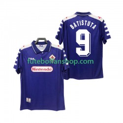 Camisola Principal ACF Fiorentina BASTUTA 9 Retro 1998 1999 Manga Curta ,Homem