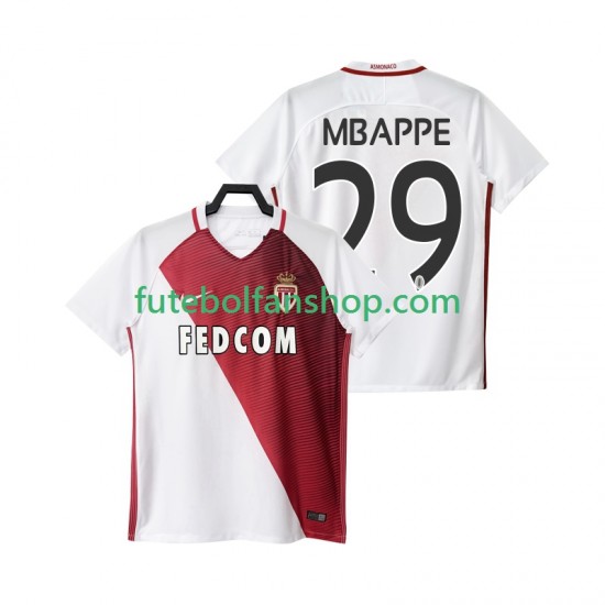 Camisola Principal AS Monaco Mbappe 29 2016 2017 Manga Curta ,Homem Camisola Principal AS Monaco Mbappe 29 2016 2017 Manga Curta ,Homem