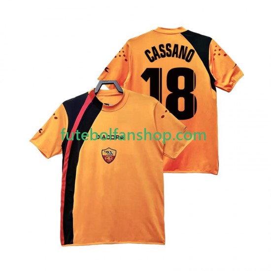 Camisola Principal AS Roma CASSANO 18 Retro 2005 2006 Manga Curta ,Homem Camisola Principal AS Roma CASSANO 18 Retro 2005 2006 Manga Curta ,Homem