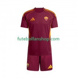 Camisola Principal AS Roma Época 2025/2026 Manga Curta ,Criança