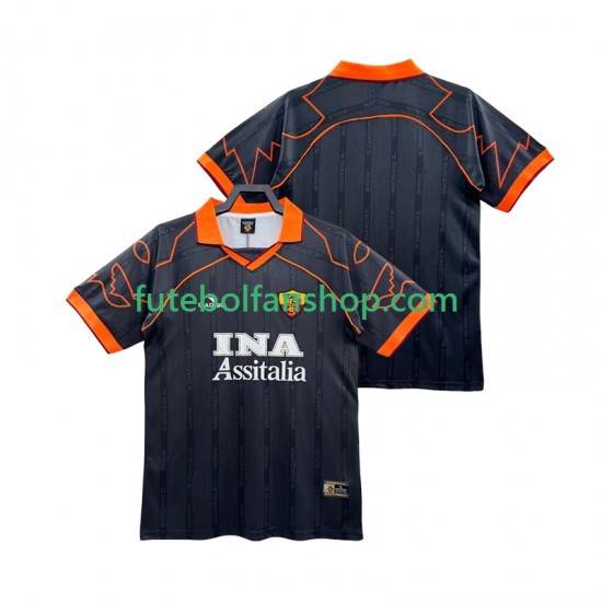 Camisola Alternativo AS Roma Retro 1998 1999 Manga Curta ,Homem Camisola Alternativo AS Roma Retro 1998 1999 Manga Curta ,Homem