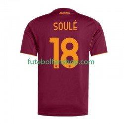Camisola Principal AS Roma Soule 18 Época 2025/2026 Manga Curta ,Homem