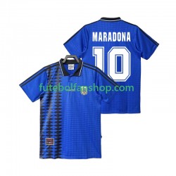 Camisola Alternativo Seleção Argentina MARADONA 10 Retro 1994 Manga Curta ,Homem