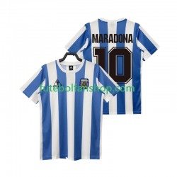 Camisola Principal Seleção Argentina MARADONA 10 Retro 1986 Manga Curta ,Homem