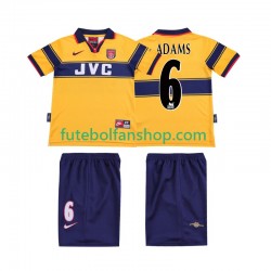 Camisola Alternativo Arsenal ADAMS 6 Retro 1997 1999 Manga Curta ,Criança