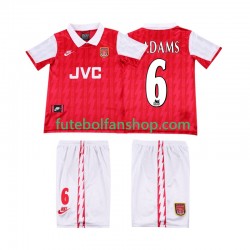 Camisola Principal Arsenal ADAMS 6 Retro 1994 1996 Manga Curta ,Criança