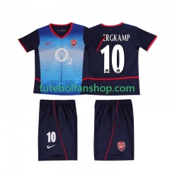 Camisola Alternativo Arsenal BERGKAMP 10 Retro 2002 2004 Manga Curta ,Criança