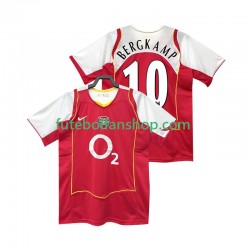Camisola Principal Arsenal BERGKAMP 10 Retro 2004 2005 Manga Curta ,Homem