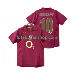 Camisola Principal Arsenal BERGKAMP 10 Retro 2005 2006 Manga Curta ,Homem