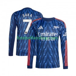 Camisola Alternativo Arsenal Bukayo Saka 7 Época 2025/2026 Manga Comprida ,Homem