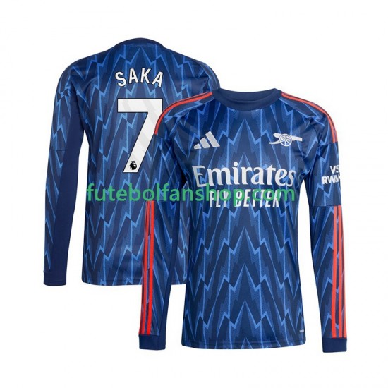 Camisola Alternativo Arsenal Bukayo Saka 7 Época 2025/2026 Manga Comprida ,Homem Camisola Alternativo Arsenal Bukayo Saka 7 Época 2025/2026 Manga Comprida ,Homem