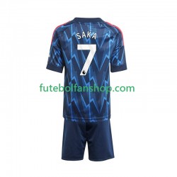 Camisola Alternativo Arsenal Bukayo Saka 7 Época 2025/2026 Manga Curta ,Criança